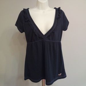 Navy Hollister top
